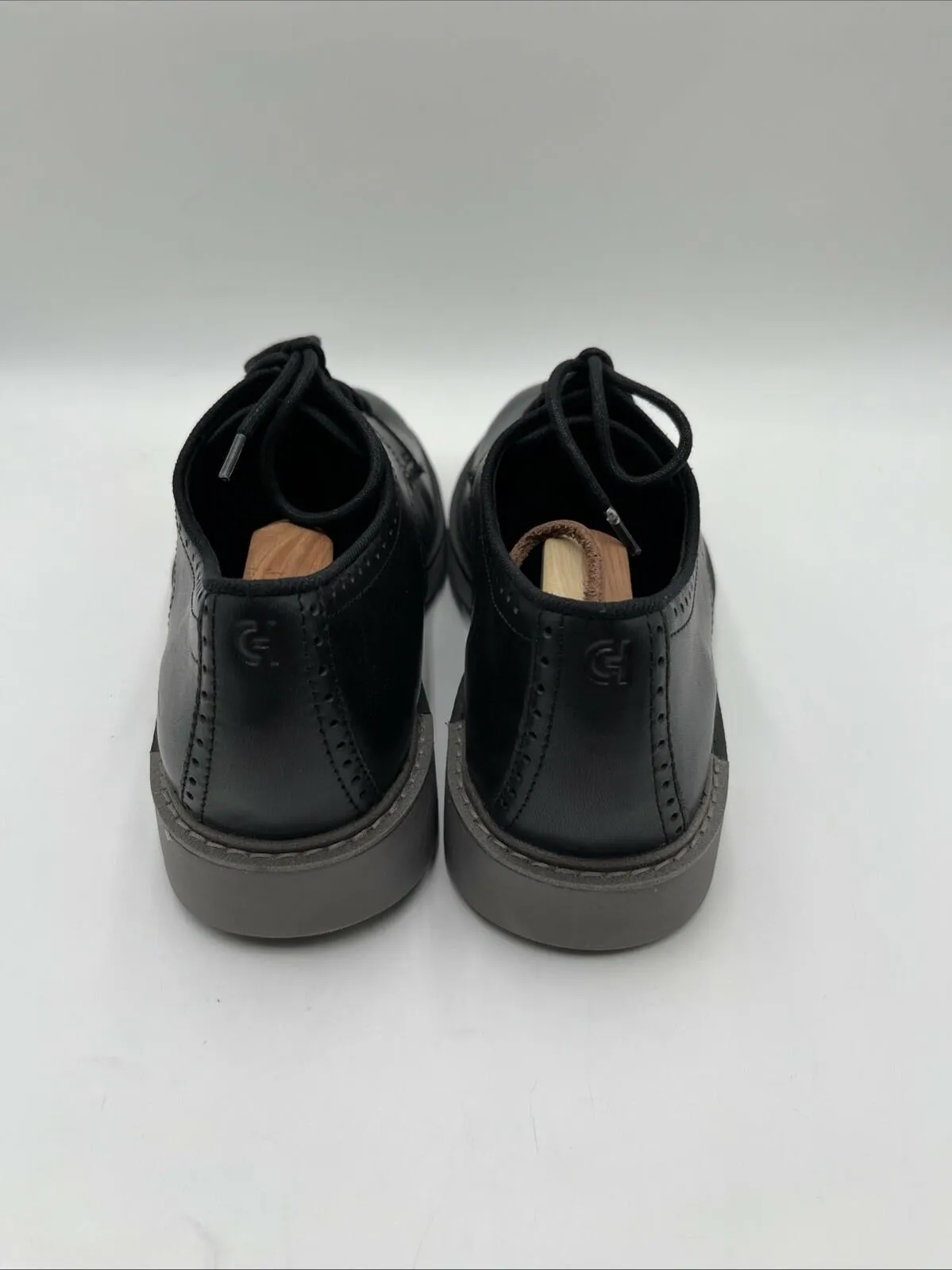 Cole Haan Men's Go-To Wingtip Oxford Shoes Black Size 12M - Very Good