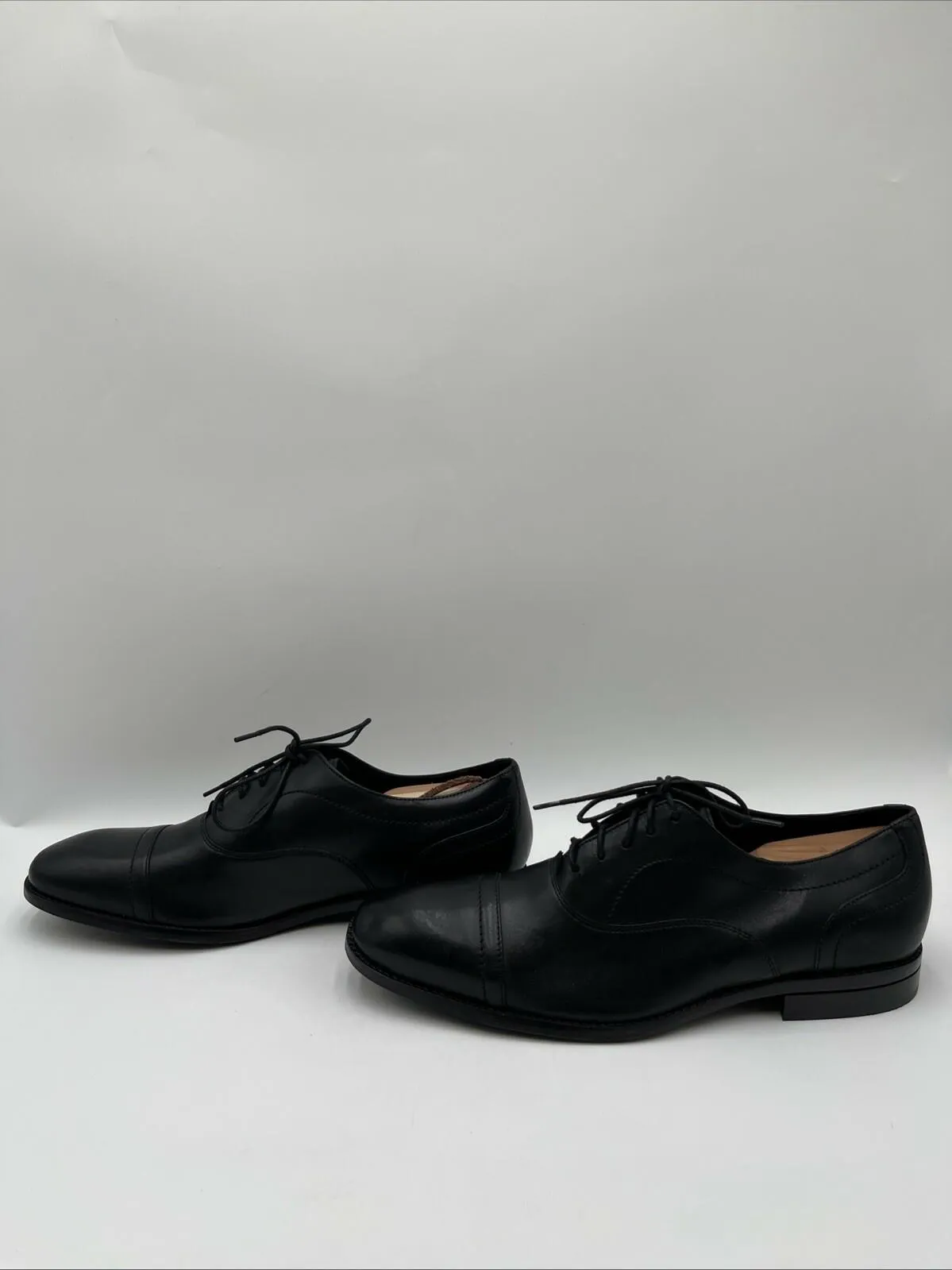 Cole Haan Men's Sawyer Cap Toe Oxford Loafers Black Size 12M - Very Good