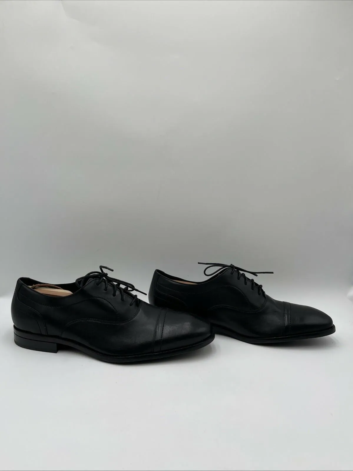 Cole Haan Men's Sawyer Cap Toe Oxford Loafers Black Size 12M - Very Good
