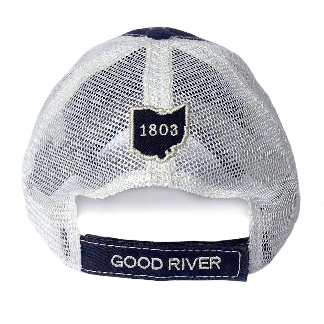 Columbus Cow Washed Trucker Hat