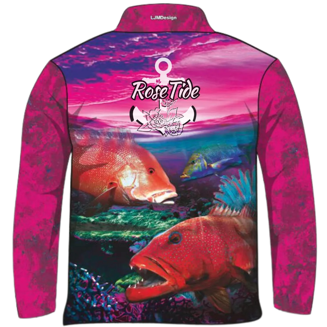 Coral Reef Pink Fishing Shirt