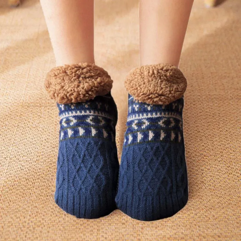 Cottage Comfort Warm Knit Slippers