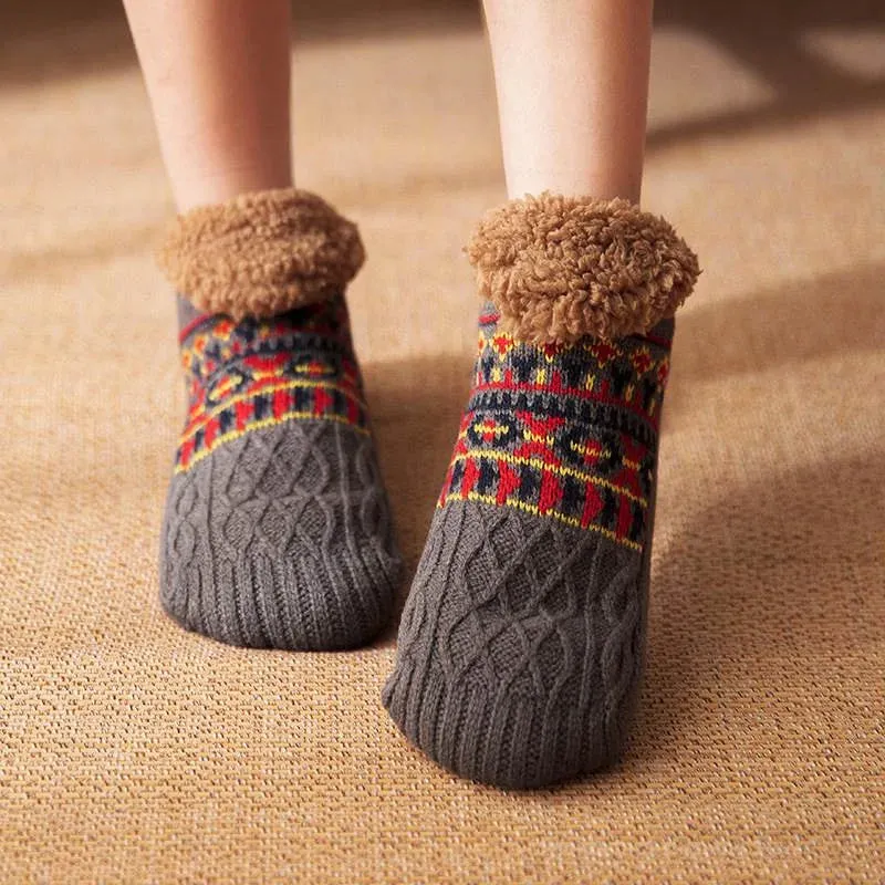 Cottage Comfort Warm Knit Slippers