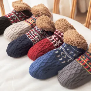 Cottage Comfort Warm Knit Slippers