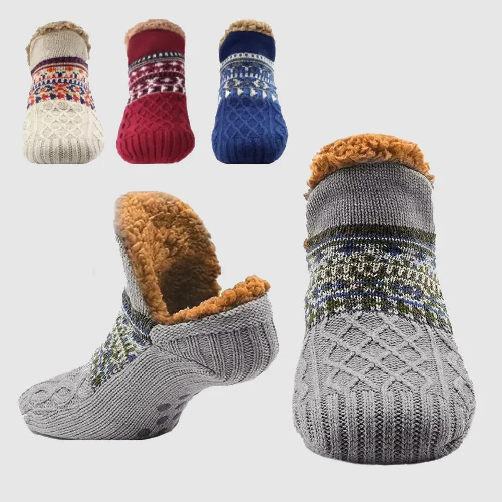 Cottage Comfort Warm Knit Slippers