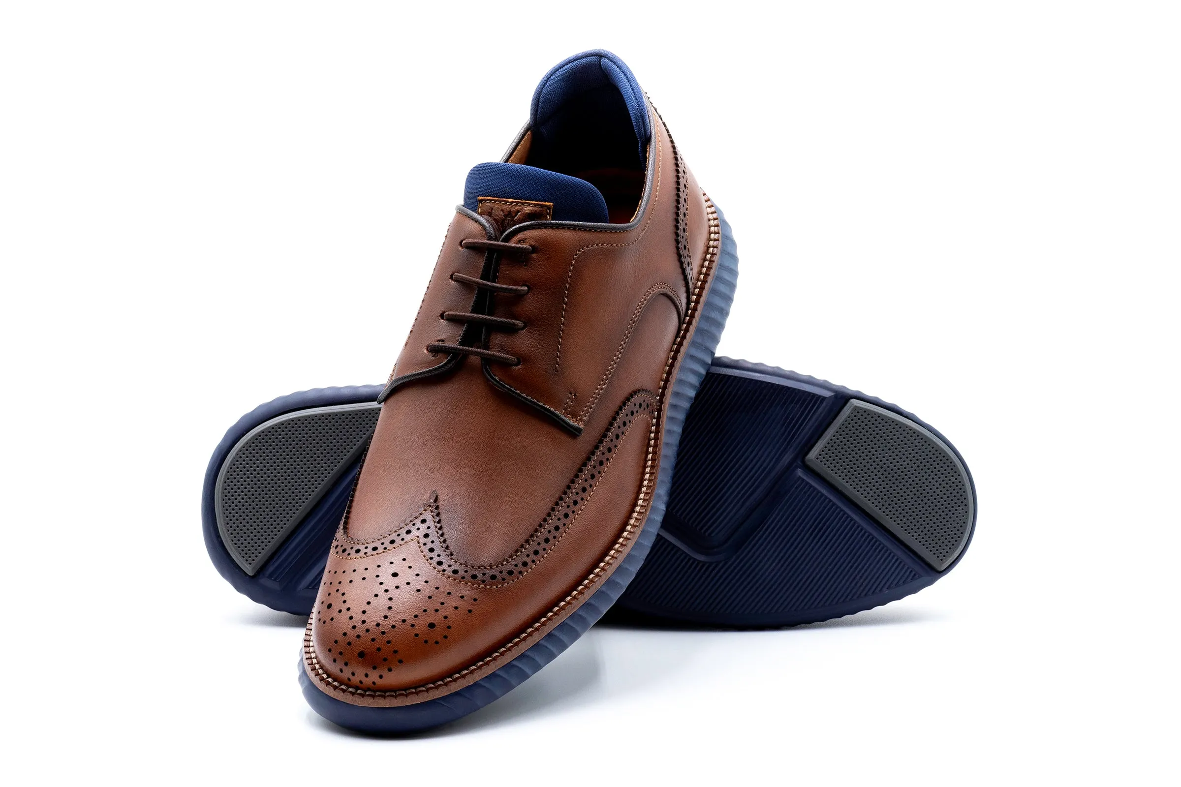 Countryaire Saddle Leather Wingtip - Cigar