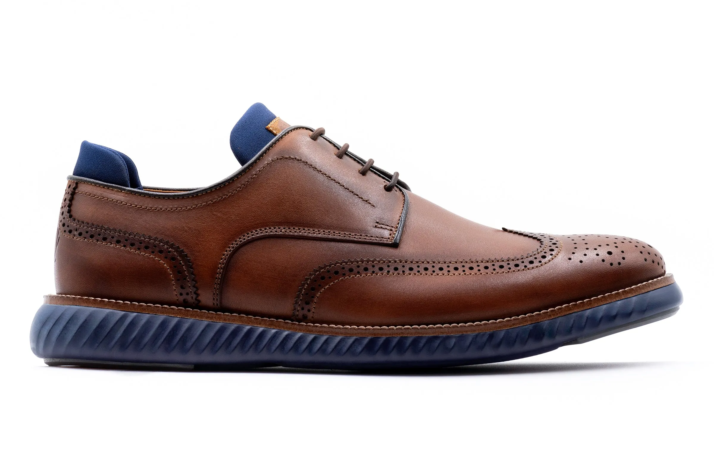 Countryaire Saddle Leather Wingtip - Cigar