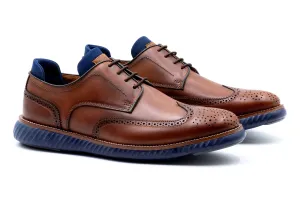 Countryaire Saddle Leather Wingtip - Cigar