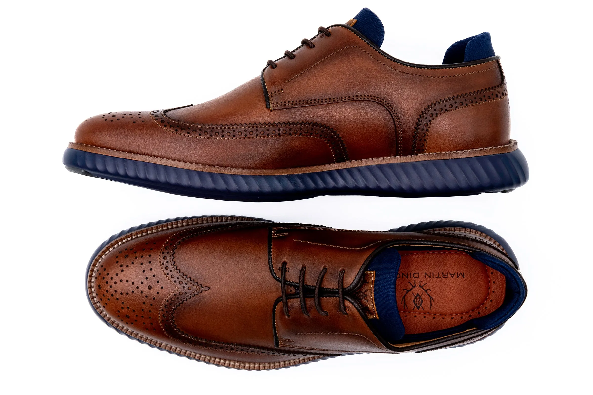 Countryaire Saddle Leather Wingtip - Cigar