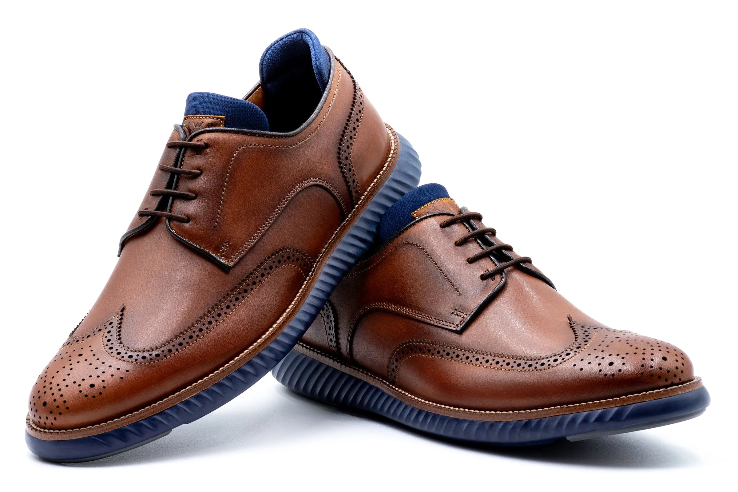 Countryaire Saddle Leather Wingtip - Cigar