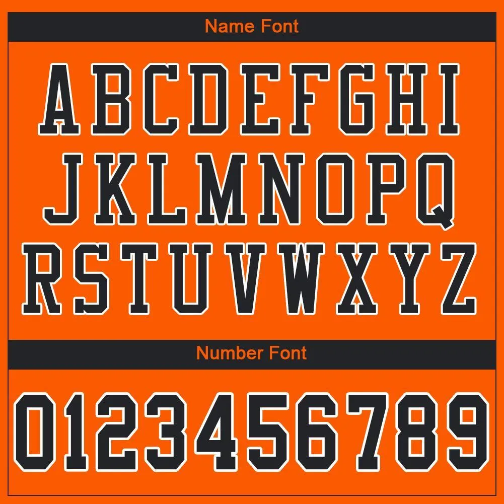 Custom Orange Black-White Mesh Authentic Football Jersey