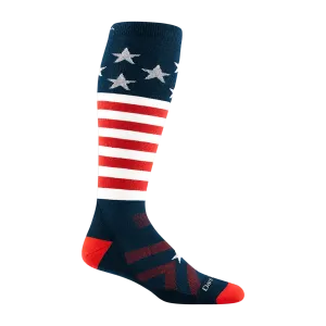 Darn Tough Men's Captain Stripe Over-the-Calf Midweight Ski & Snowboard Sock