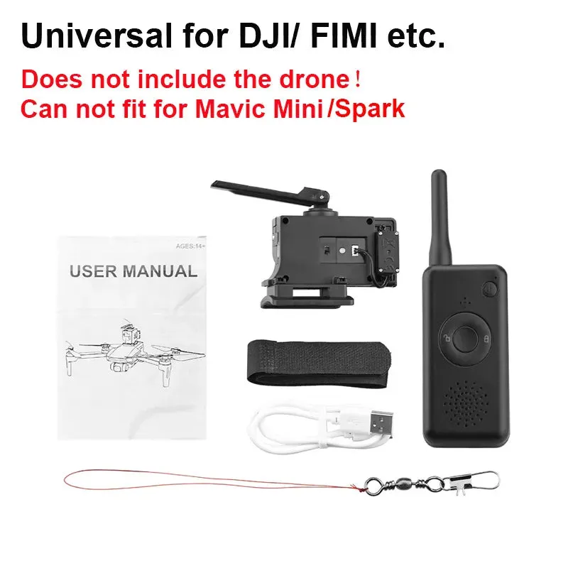 Drone Airdrop System for DJI Mavic 3/2Pro Zoom AIR 2 Mini2/Mini3 Bait Deliver