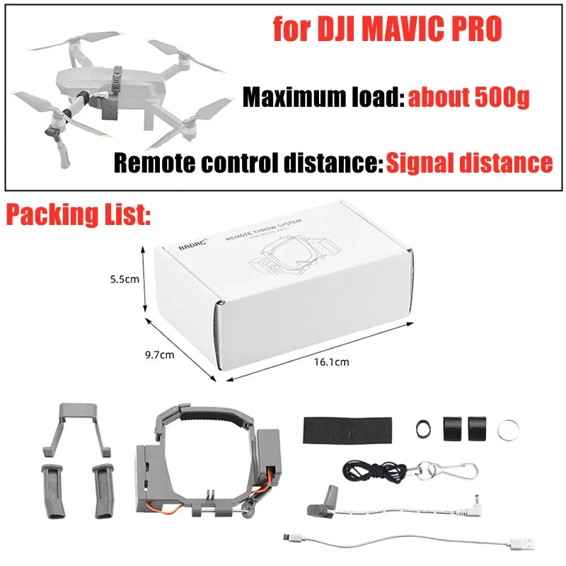 Drone Airdrop System for DJI Mavic 3/2Pro Zoom AIR 2 Mini2/Mini3 Bait Deliver