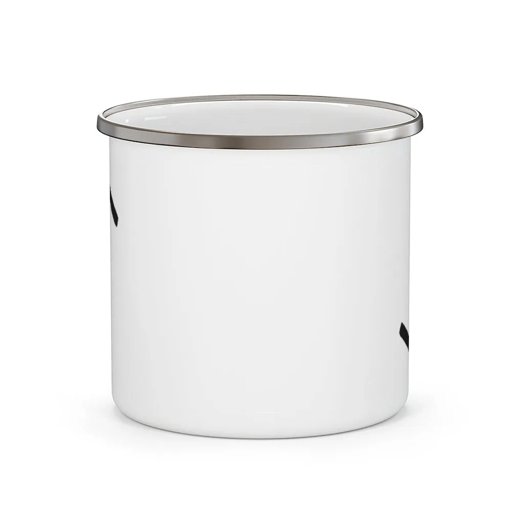 Eihwaz (Yew Tree) Viking Rune Enamel Camping Mug