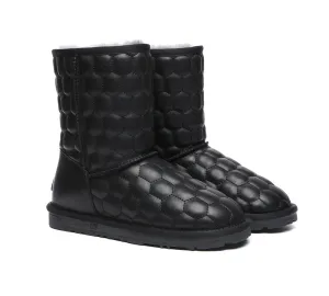 EVERAU® Nappa Sheepskin Short Boots Women Howey