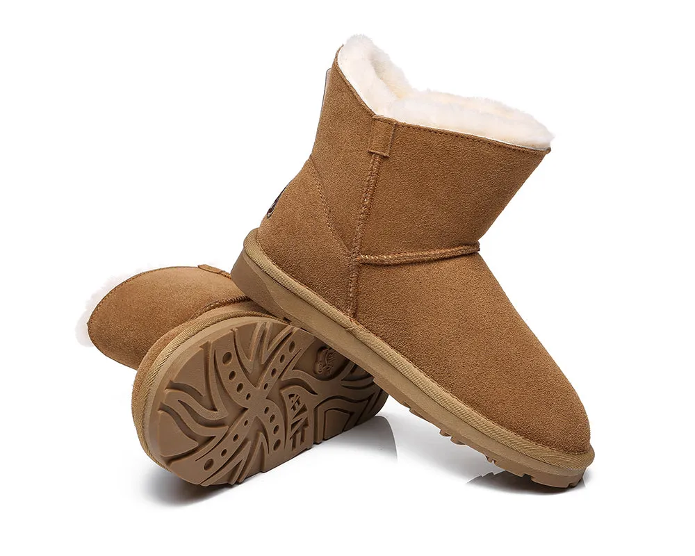 EVERAU® Sheepskin Single Bow Boots Women Ember