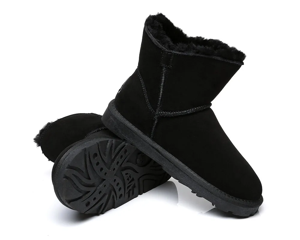 EVERAU® Sheepskin Single Bow Boots Women Ember