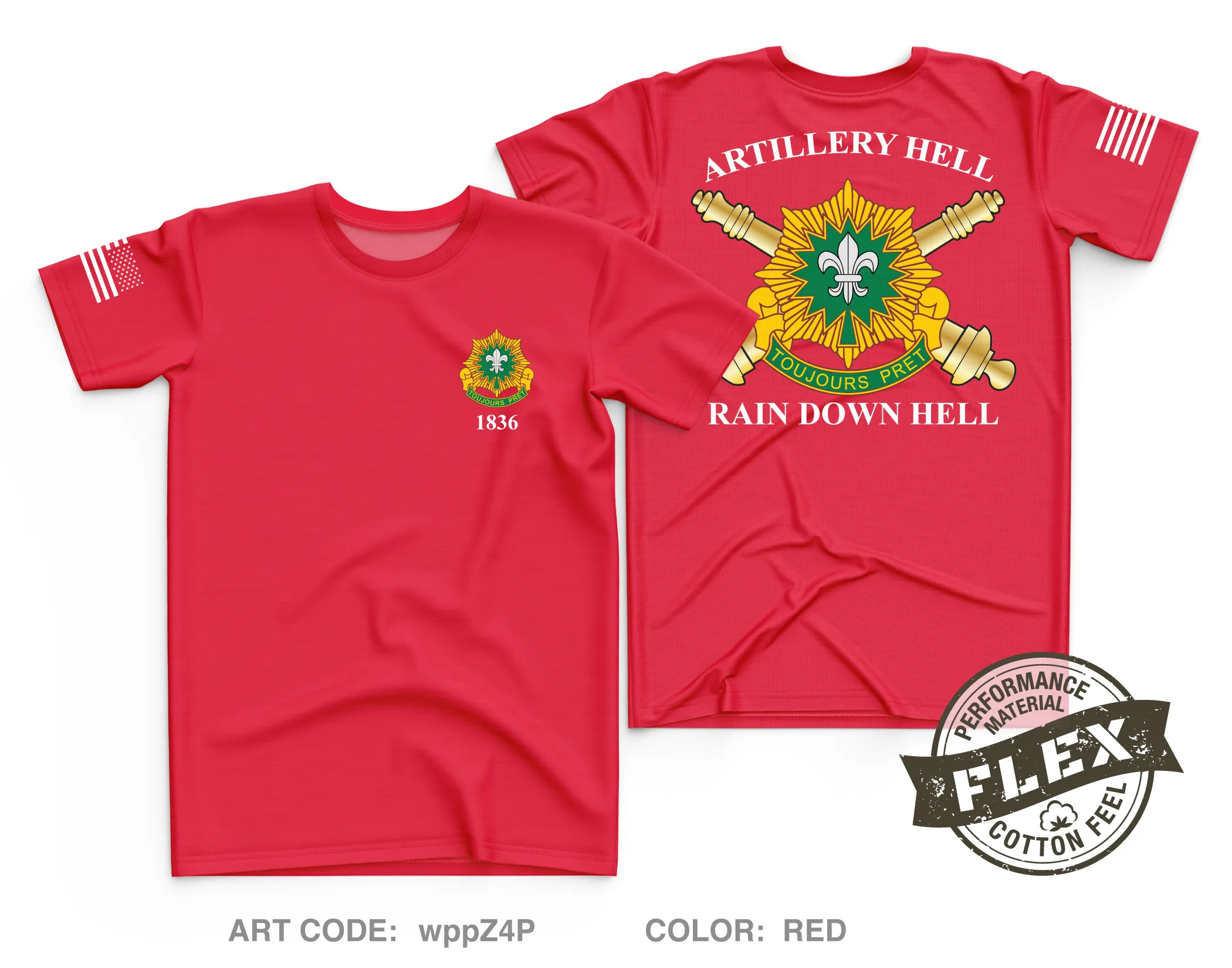 Field Artillery Squadron, 2d Cavalry Regiment Core Men's SS Flex Performance Tee - wppZ4P