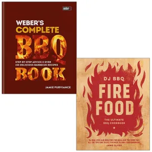 Fire Food Ultimate BBQ Christian Stevenson, Webers Complete BBQ Book 2 Books Set