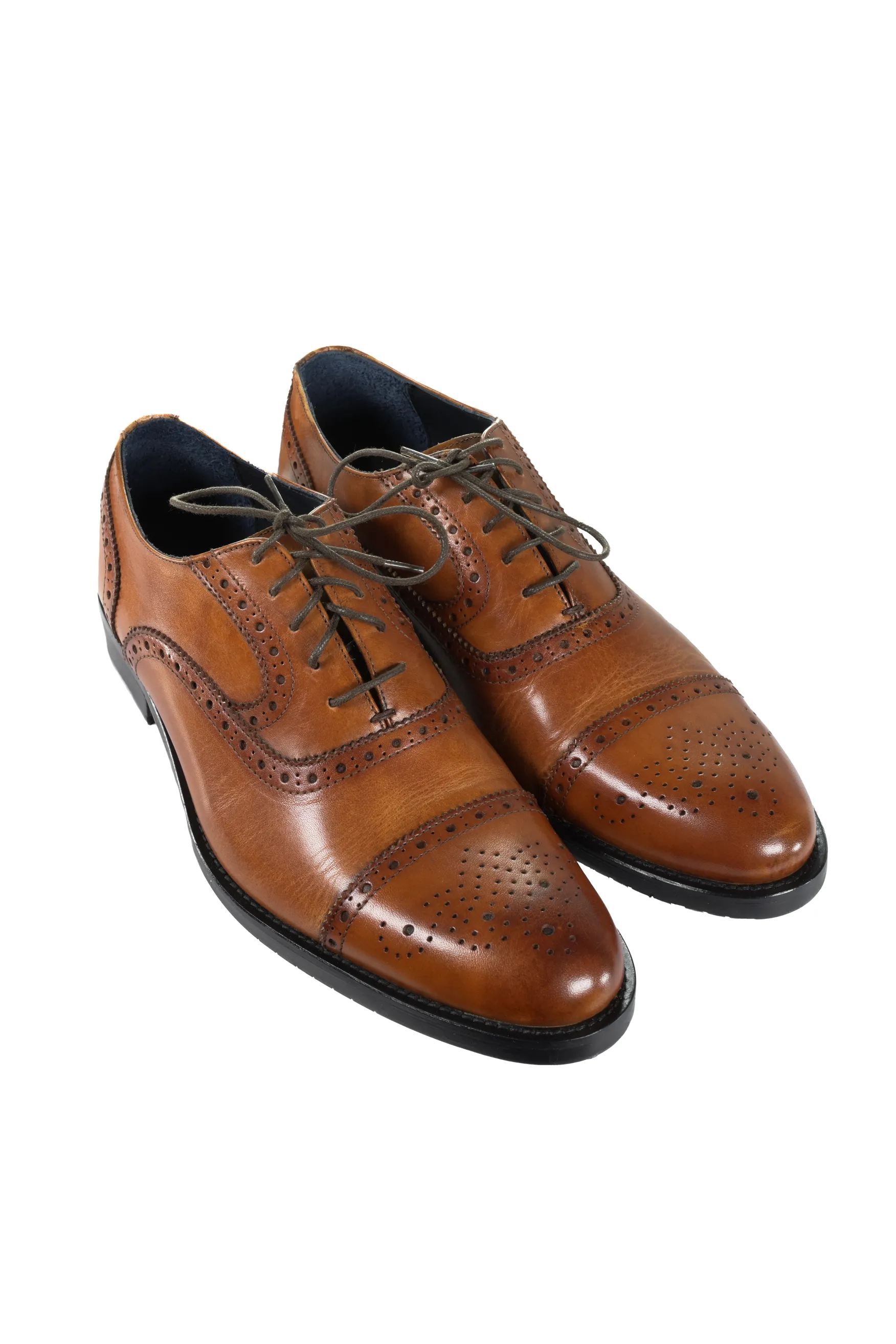 Firmani Wingtip Oxford Cognac