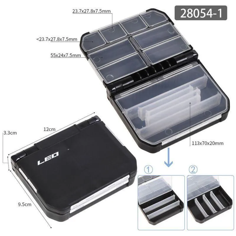 Fishing Accessories Storage Box with Hand Rope Hook Organizer for Fishing Gear
