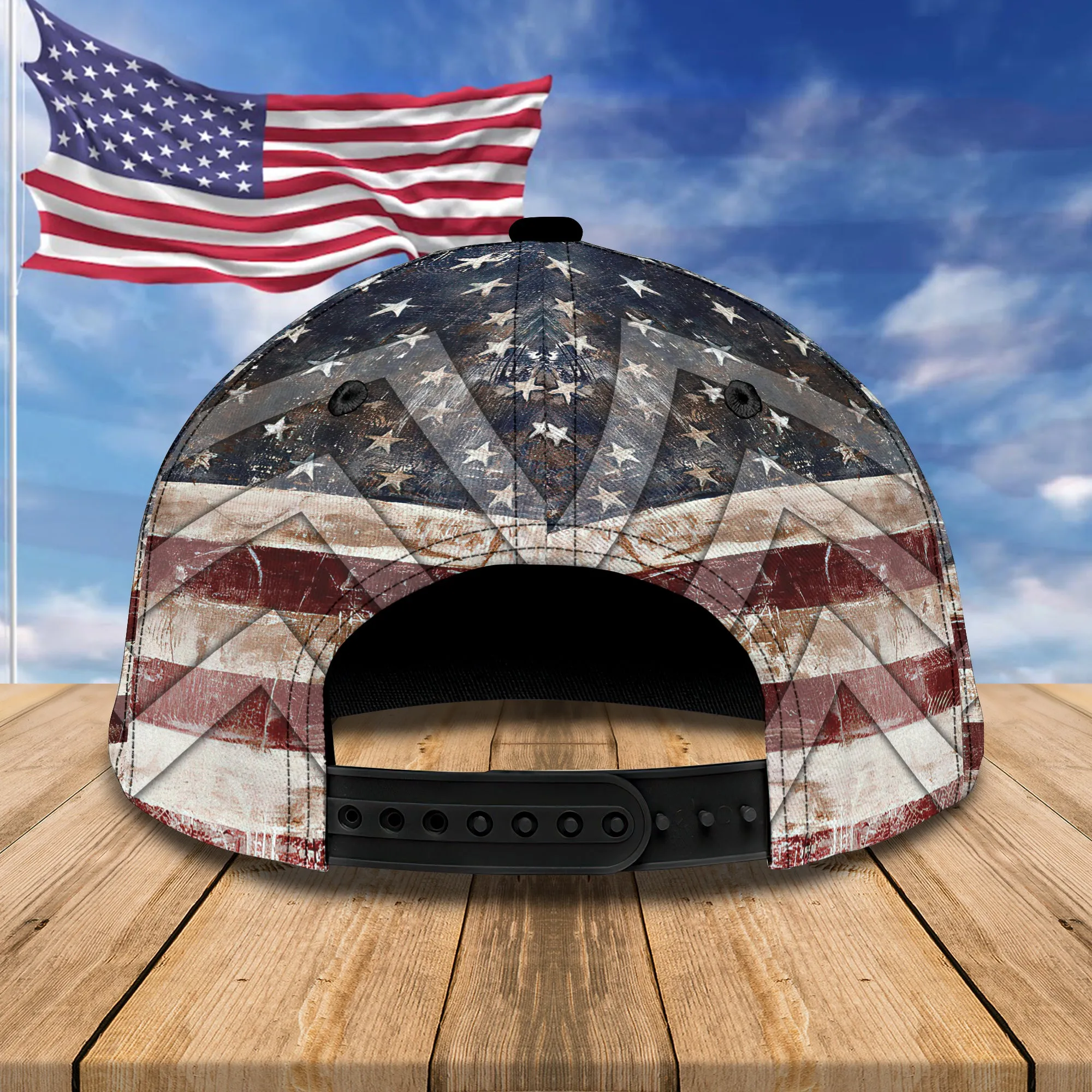 Fishing America - Personalized Name Cap - Urt96