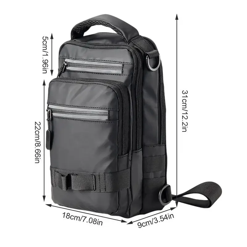 Fishing Backpack With Rod Holder Waterproof Fishing Bag Sling Fishing Backpack With Rod Holder Lightweight Fishing Pack Single