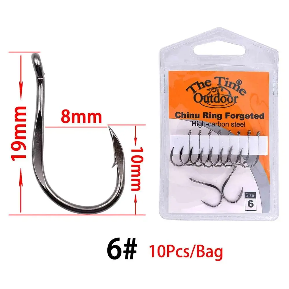 Fishing Hooks Ring Forged Carbon Steel Fish Hook Hight Quality