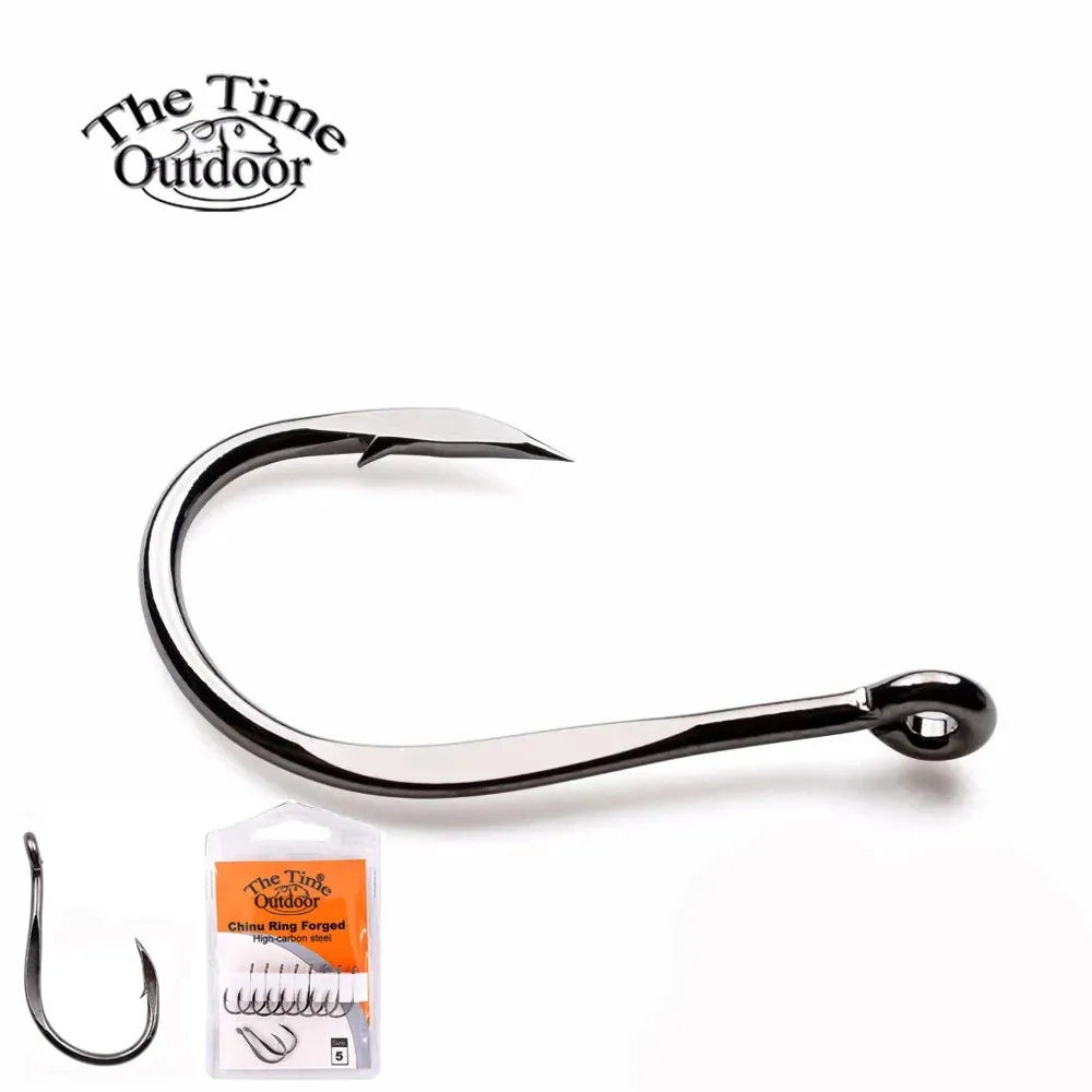 Fishing Hooks Ring Forged Carbon Steel Fish Hook Hight Quality