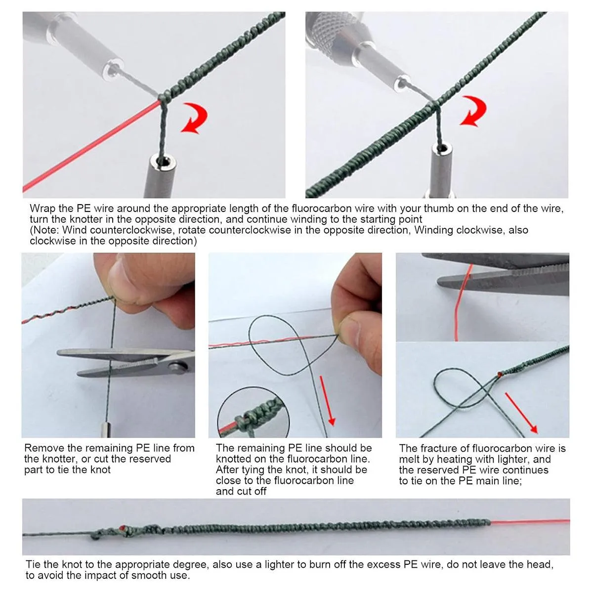 Fishing Knot Tying Tool Quick Lead Knotter Line Tyer Tackle Accessories Durable
