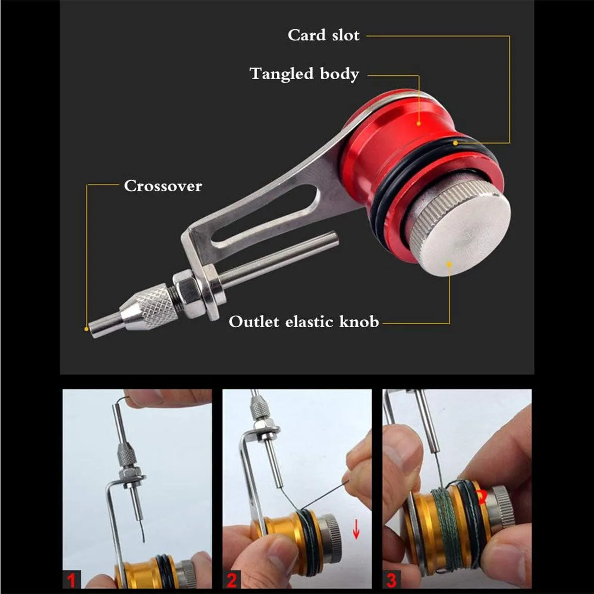 Fishing Knot Tying Tool Quick Lead Knotter Line Tyer Tackle Accessories Durable