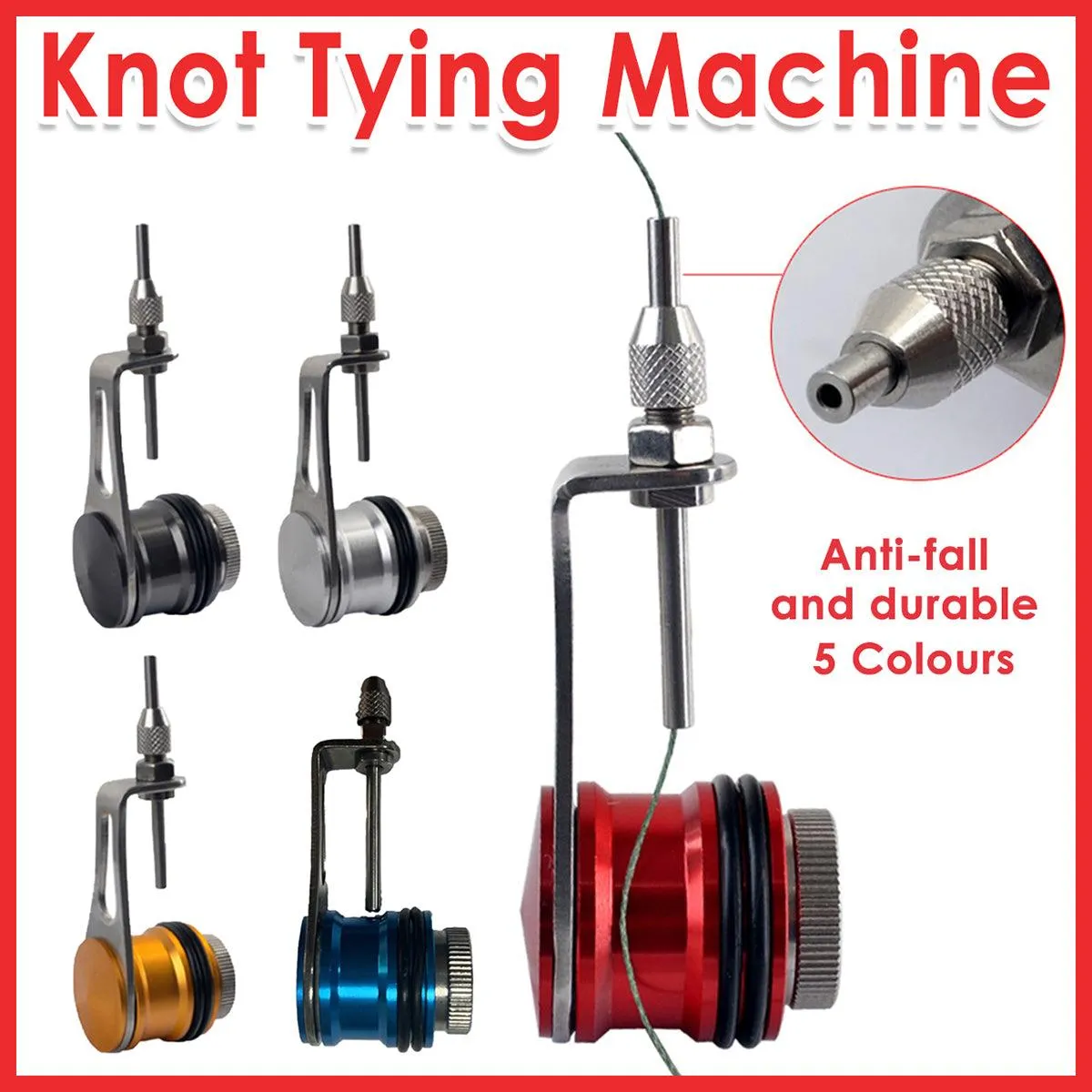Fishing Knot Tying Tool Quick Lead Knotter Line Tyer Tackle Accessories Durable