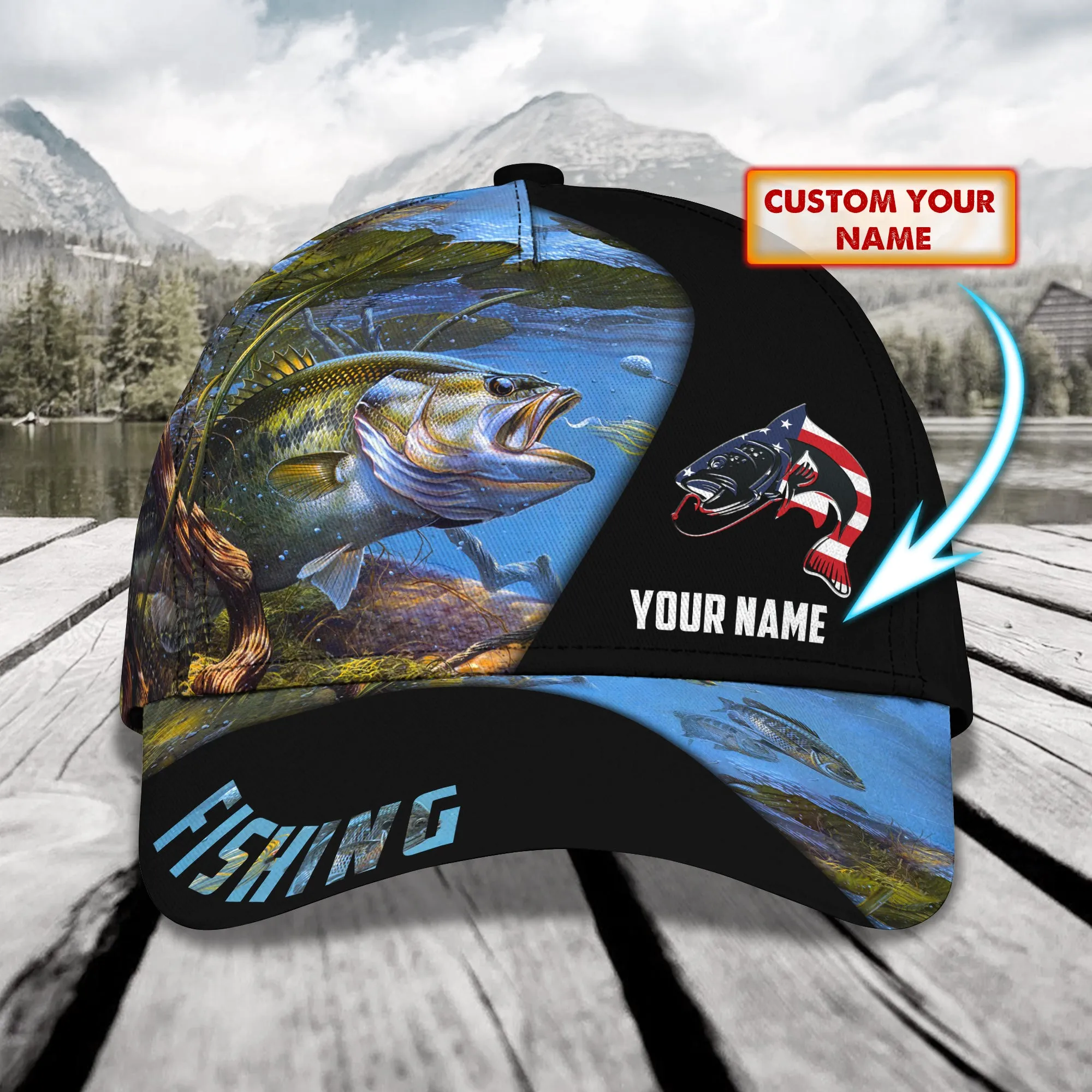 Fishing - Personalized Name Cap - Lta98- 48