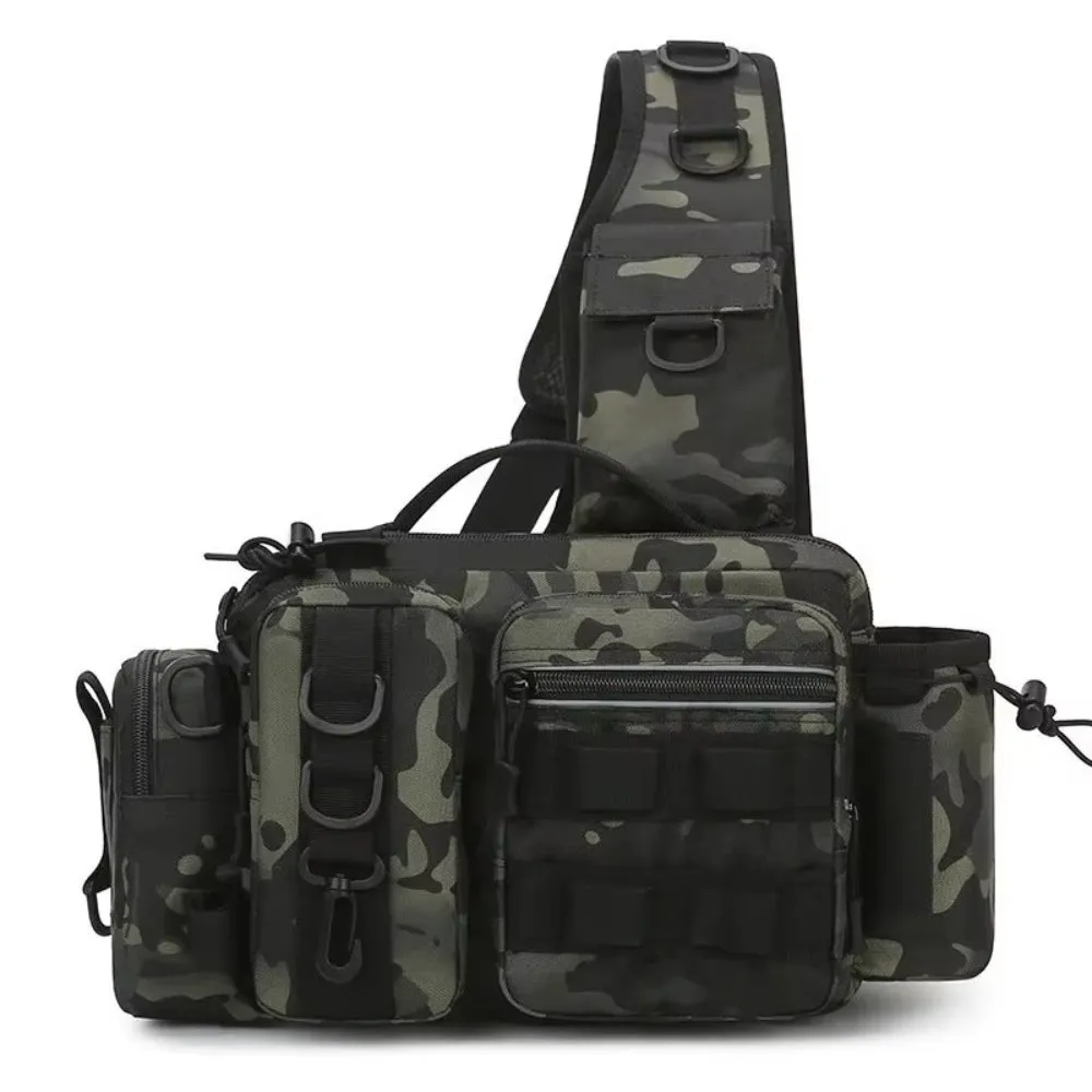 Fishing Tackle Backpack with Rod Holder and Gear Storage