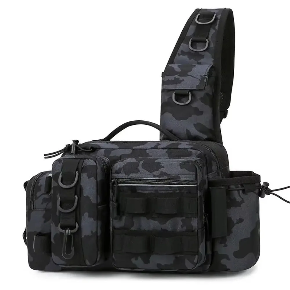 Fishing Tackle Backpack with Rod Holder and Gear Storage
