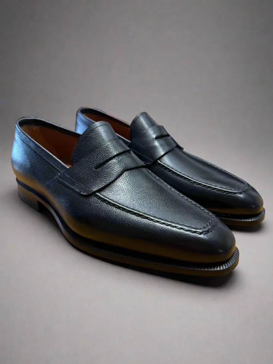 Flecs Lille Nero Italian Slip On Dress Shoe - A405