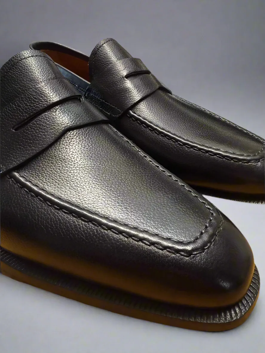 Flecs Lille Nero Italian Slip On Dress Shoe - A405