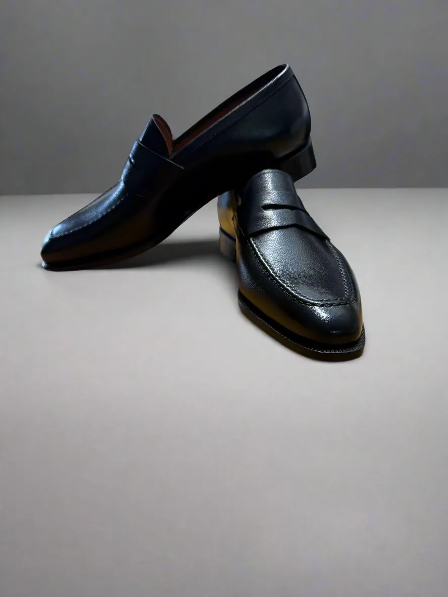 Flecs Lille Nero Italian Slip On Dress Shoe - A405