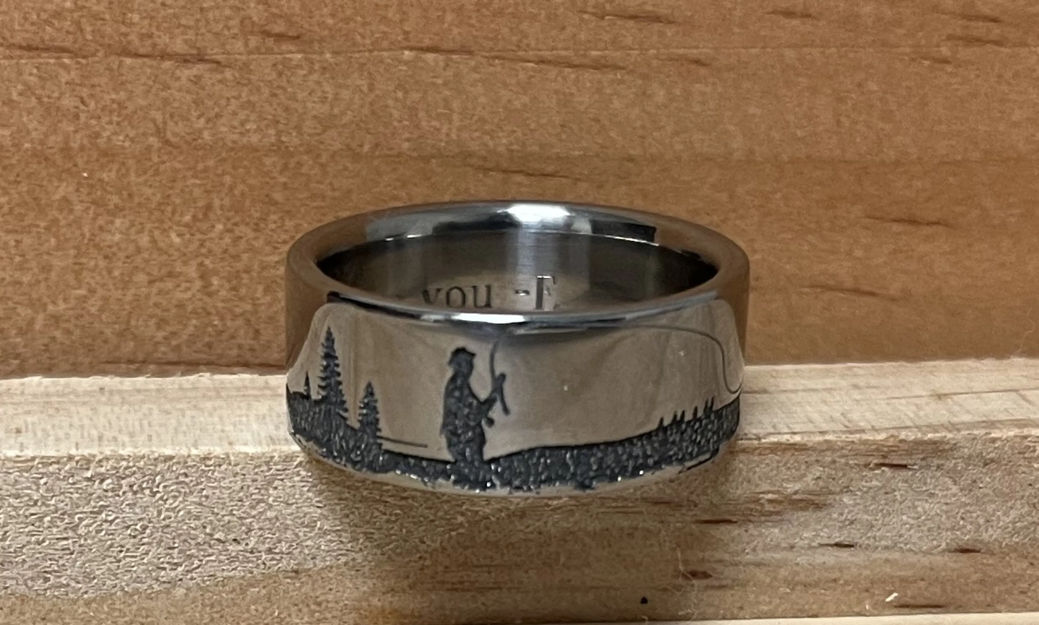 Fly Fishing Scene Ring