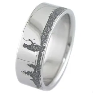 Fly Fishing Scene Ring
