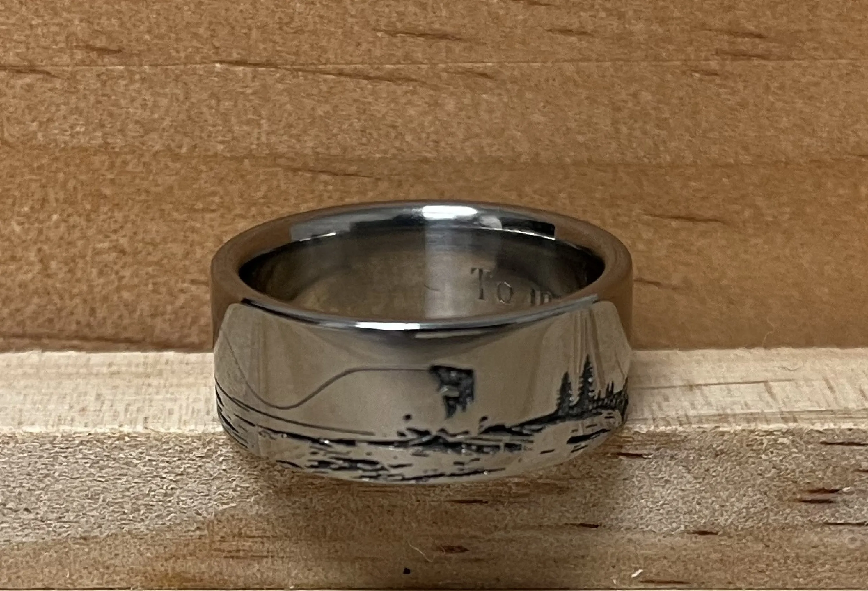 Fly Fishing Scene Ring