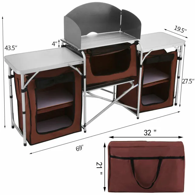 Foldable Camping Outdoor Kitchen