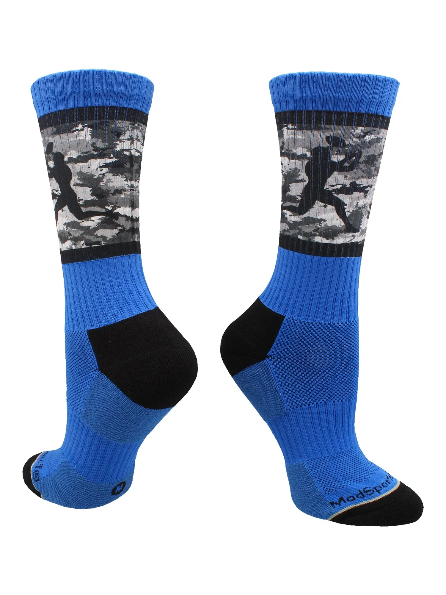 Football Socks with Player on Camo Background