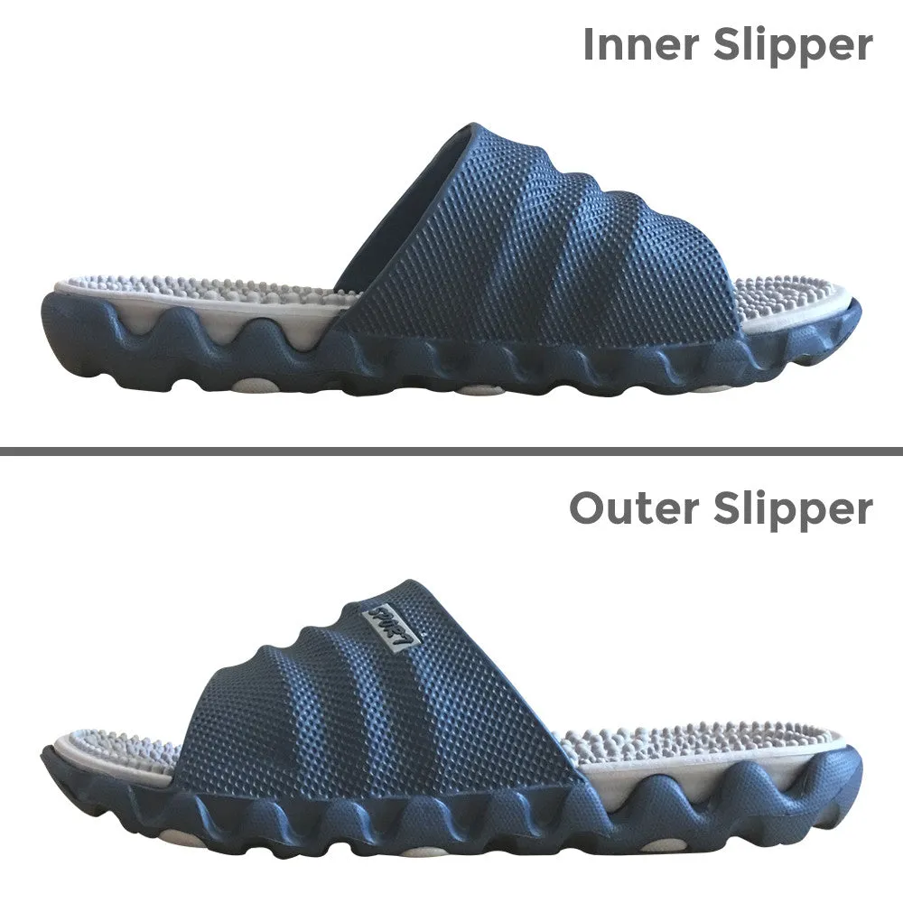 FootRevive Dual Layer Sports Massage Slippers