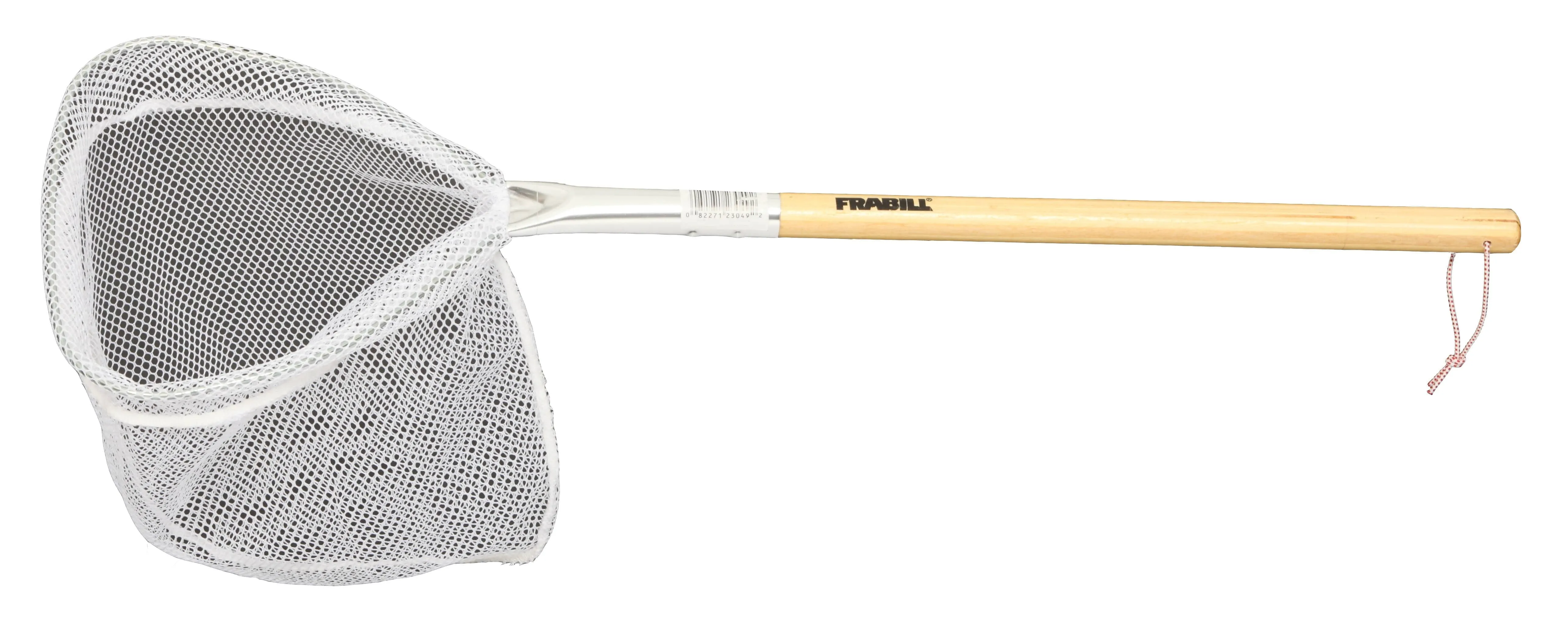 Frabill Baitwell Landing Vinyl on Fishing Net, Wooden Handle with Super-soft 1″