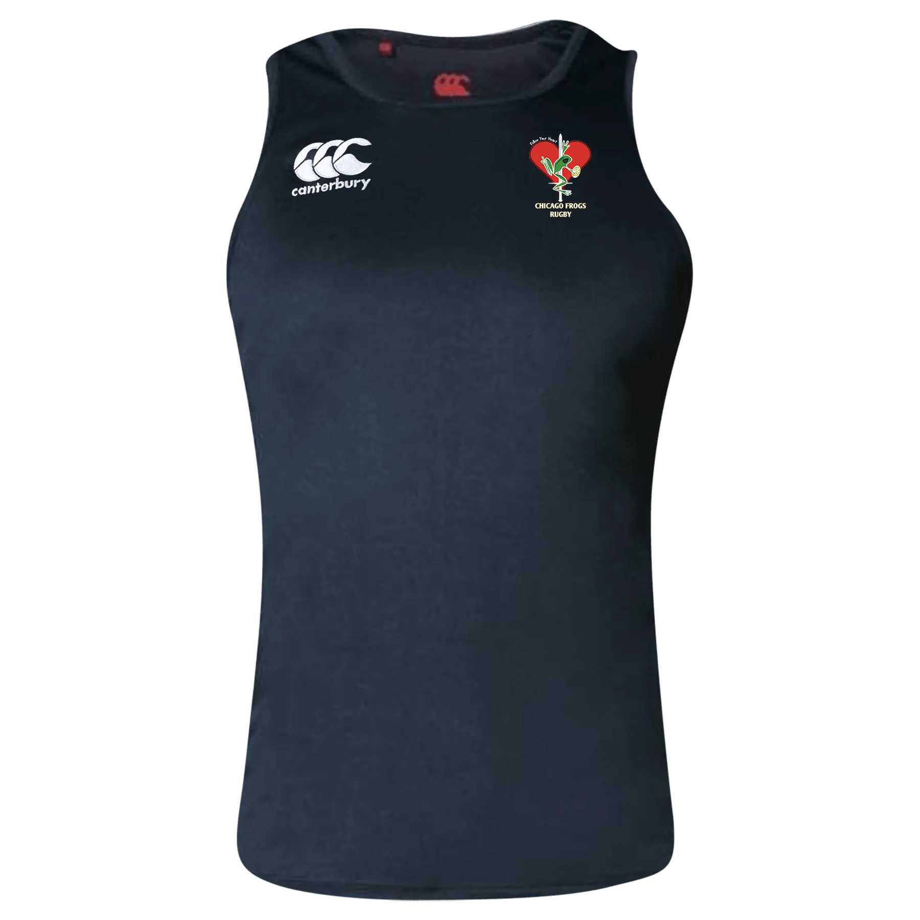 Frogs Canterbury Black Core Vapodri Rugby Singlet
