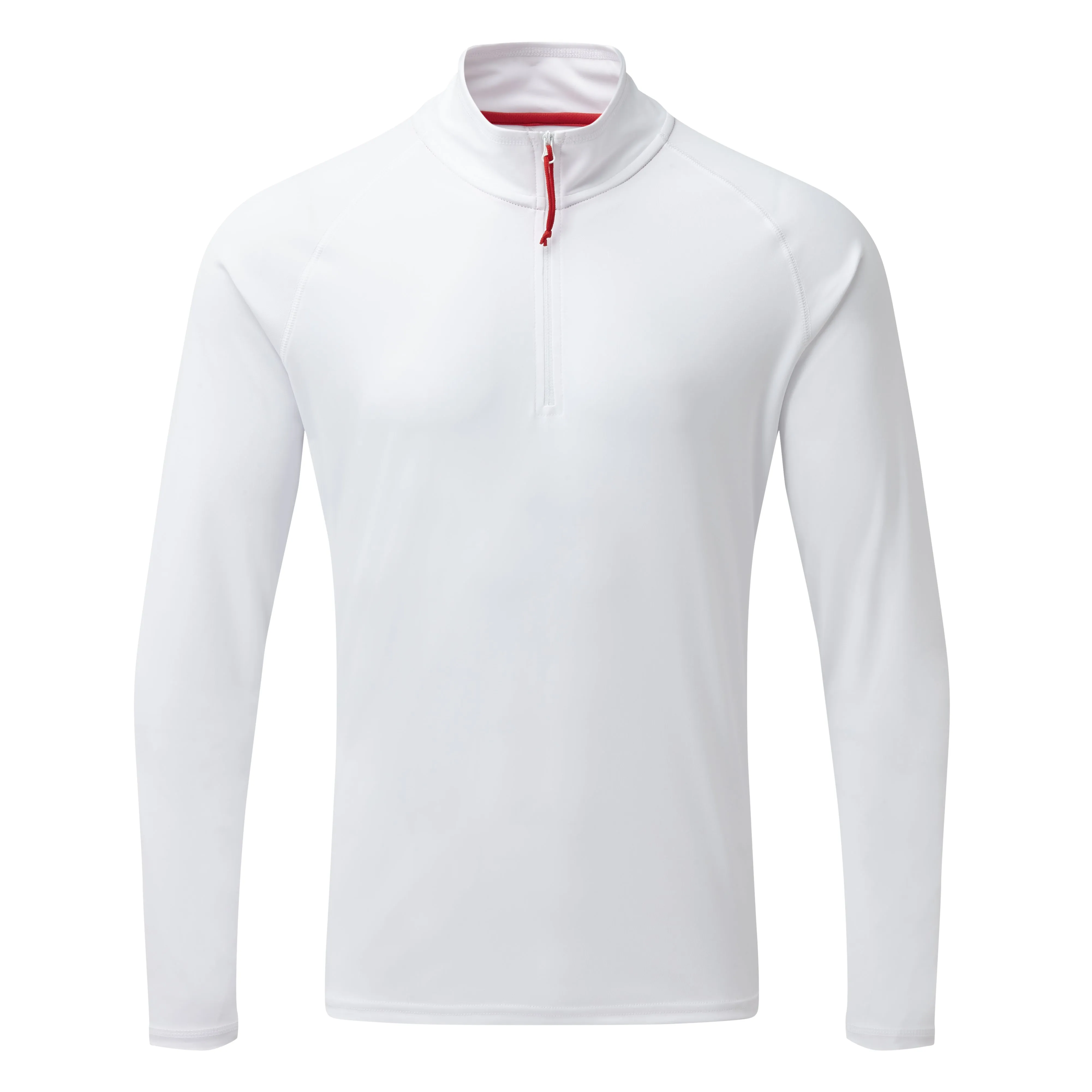 Gill Men's UV Tec Long Sleeve Zip Tee White
