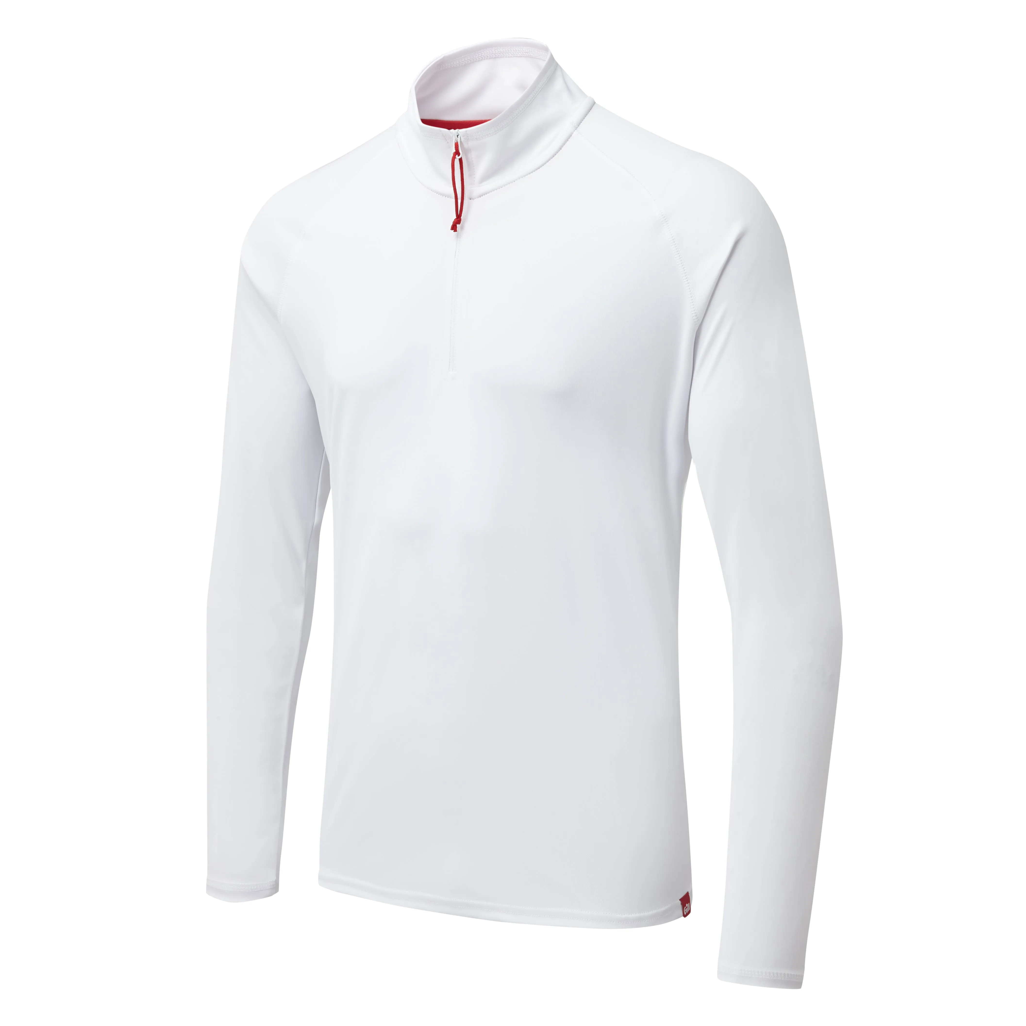 Gill Men's UV Tec Long Sleeve Zip Tee White