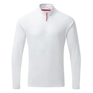Gill Men's UV Tec Long Sleeve Zip Tee White